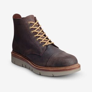 Allen Edmonds Park City Men's 10.5 Weatherproof Brown Waxed Suede Lace Up Boots